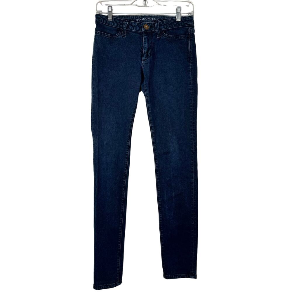 Banana Republic Blue Low Rise Skinny Denim Jeans 26